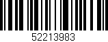 Código de barras (EAN, GTIN, SKU, ISBN): '52213983'