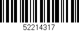 Código de barras (EAN, GTIN, SKU, ISBN): '52214317'