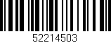 Código de barras (EAN, GTIN, SKU, ISBN): '52214503'