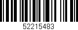 Código de barras (EAN, GTIN, SKU, ISBN): '52215483'