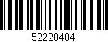 Código de barras (EAN, GTIN, SKU, ISBN): '52220484'