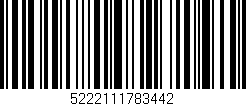 Código de barras (EAN, GTIN, SKU, ISBN): '5222111783442'