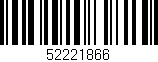 Código de barras (EAN, GTIN, SKU, ISBN): '52221866'