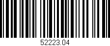 Código de barras (EAN, GTIN, SKU, ISBN): '52223.04'