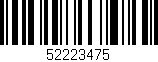 Código de barras (EAN, GTIN, SKU, ISBN): '52223475'