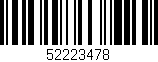 Código de barras (EAN, GTIN, SKU, ISBN): '52223478'