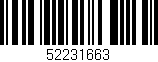 Código de barras (EAN, GTIN, SKU, ISBN): '52231663'