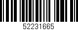 Código de barras (EAN, GTIN, SKU, ISBN): '52231665'