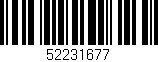 Código de barras (EAN, GTIN, SKU, ISBN): '52231677'