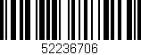 Código de barras (EAN, GTIN, SKU, ISBN): '52236706'