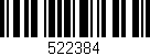 Código de barras (EAN, GTIN, SKU, ISBN): '522384'