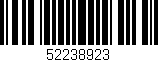 Código de barras (EAN, GTIN, SKU, ISBN): '52238923'