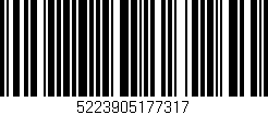 Código de barras (EAN, GTIN, SKU, ISBN): '5223905177317'
