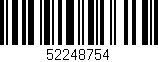 Código de barras (EAN, GTIN, SKU, ISBN): '52248754'