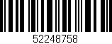 Código de barras (EAN, GTIN, SKU, ISBN): '52248758'