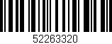 Código de barras (EAN, GTIN, SKU, ISBN): '52263320'