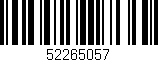 Código de barras (EAN, GTIN, SKU, ISBN): '52265057'