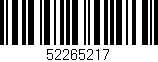 Código de barras (EAN, GTIN, SKU, ISBN): '52265217'