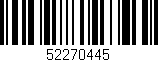 Código de barras (EAN, GTIN, SKU, ISBN): '52270445'