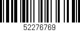 Código de barras (EAN, GTIN, SKU, ISBN): '52276769'
