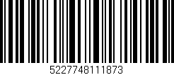 Código de barras (EAN, GTIN, SKU, ISBN): '5227748111873'