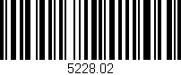 Código de barras (EAN, GTIN, SKU, ISBN): '5228.02'