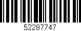 Código de barras (EAN, GTIN, SKU, ISBN): '52287747'