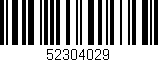 Código de barras (EAN, GTIN, SKU, ISBN): '52304029'