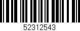 Código de barras (EAN, GTIN, SKU, ISBN): '52312543'