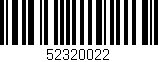 Código de barras (EAN, GTIN, SKU, ISBN): '52320022'