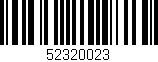 Código de barras (EAN, GTIN, SKU, ISBN): '52320023'