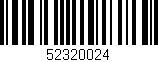 Código de barras (EAN, GTIN, SKU, ISBN): '52320024'