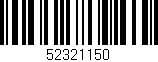 Código de barras (EAN, GTIN, SKU, ISBN): '52321150'