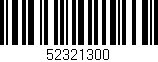 Código de barras (EAN, GTIN, SKU, ISBN): '52321300'