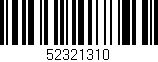 Código de barras (EAN, GTIN, SKU, ISBN): '52321310'