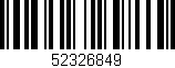 Código de barras (EAN, GTIN, SKU, ISBN): '52326849'