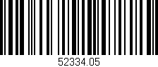 Código de barras (EAN, GTIN, SKU, ISBN): '52334.05'