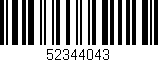 Código de barras (EAN, GTIN, SKU, ISBN): '52344043'