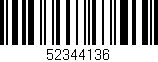 Código de barras (EAN, GTIN, SKU, ISBN): '52344136'