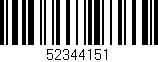 Código de barras (EAN, GTIN, SKU, ISBN): '52344151'