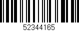 Código de barras (EAN, GTIN, SKU, ISBN): '52344165'