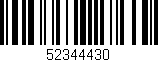 Código de barras (EAN, GTIN, SKU, ISBN): '52344430'