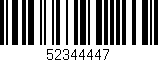 Código de barras (EAN, GTIN, SKU, ISBN): '52344447'