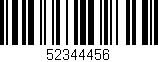 Código de barras (EAN, GTIN, SKU, ISBN): '52344456'