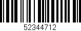 Código de barras (EAN, GTIN, SKU, ISBN): '52344712'