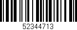 Código de barras (EAN, GTIN, SKU, ISBN): '52344713'