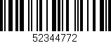 Código de barras (EAN, GTIN, SKU, ISBN): '52344772'