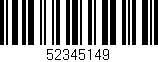 Código de barras (EAN, GTIN, SKU, ISBN): '52345149'