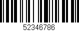 Código de barras (EAN, GTIN, SKU, ISBN): '52346786'