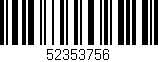 Código de barras (EAN, GTIN, SKU, ISBN): '52353756'